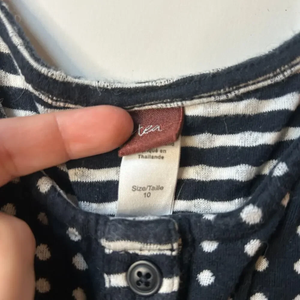 Tea Collection Parma Henley Dress 10Y - Picture 4 of 5